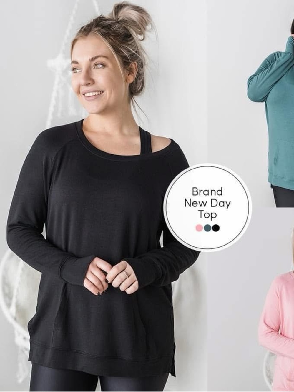 Brand New Day Top (NWT) Black, Size XS *fits very oversized